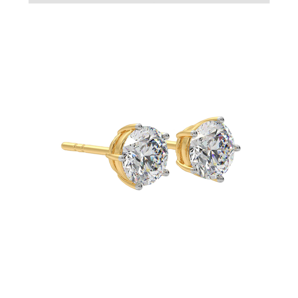 1.50 ct solitaire classic studs